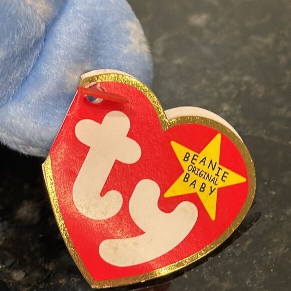 Ty Beanie Babies - 1999 Holiday Teddy with Ear  Tag . Size 9” - Picture 9 of 10